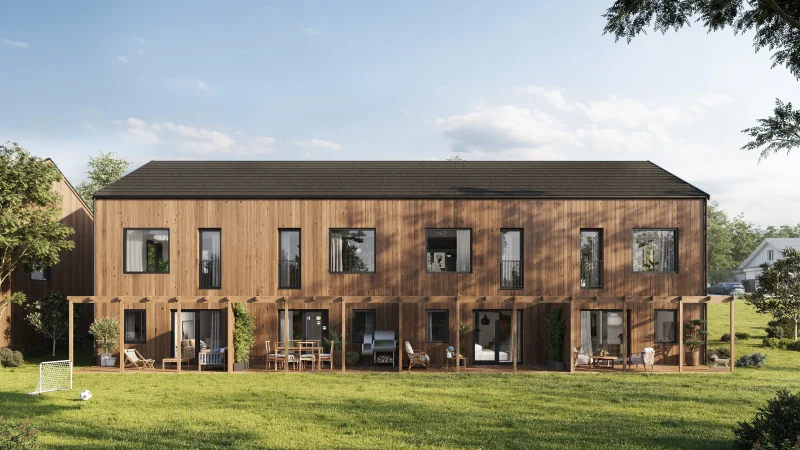 Vilan rendering radhus 2